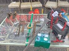 Assorted Tools & Yard Lights