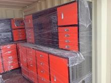 New 16 Drawer 4 Cabinet Work Station Combo