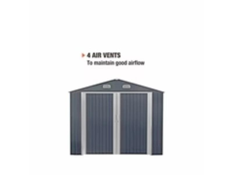 New TMG-MS1020A Metal Shed Garage 10' X 20'