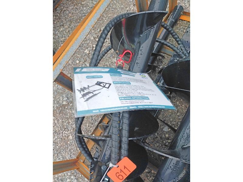 New AGT Skid Steer Hydraulic Auger - 3 Bits