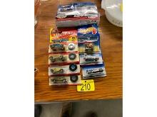 Row of Hot Wheels Cars