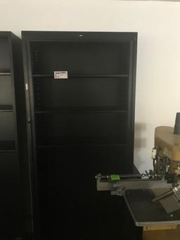 Black Storage Cabinet 11" x 36" x 84"