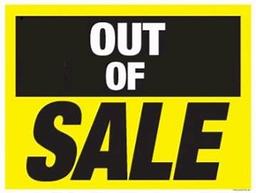 OUT OF SALE