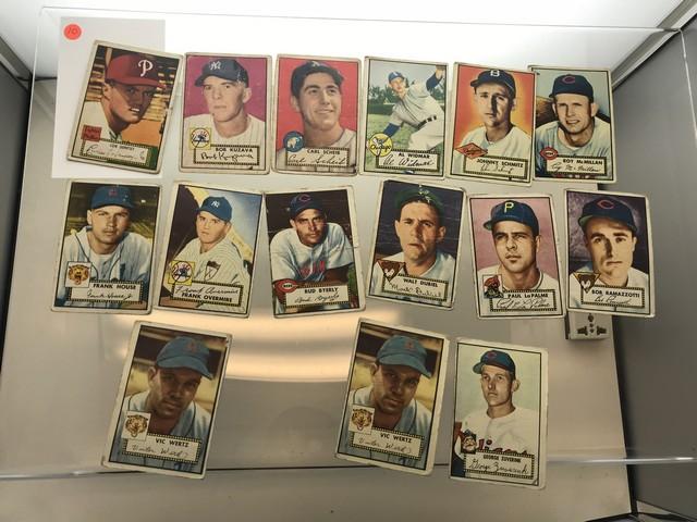 BASEBALL CARDS - 1952 TOPPS - ASSORTED - GRADE 1-2