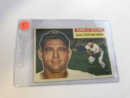 BASEBALL CARD - 1956 TOPPS #187 - EARLY WYNN - GRADE 2-3