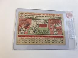 BASEBALL CARD - 1956 TOPPS #61 - BILL MOOSE SKOWRON - GRADE 3-4