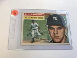 BASEBALL CARD - 1956 TOPPS #61 - BILL MOOSE SKOWRON - GRADE 3-4