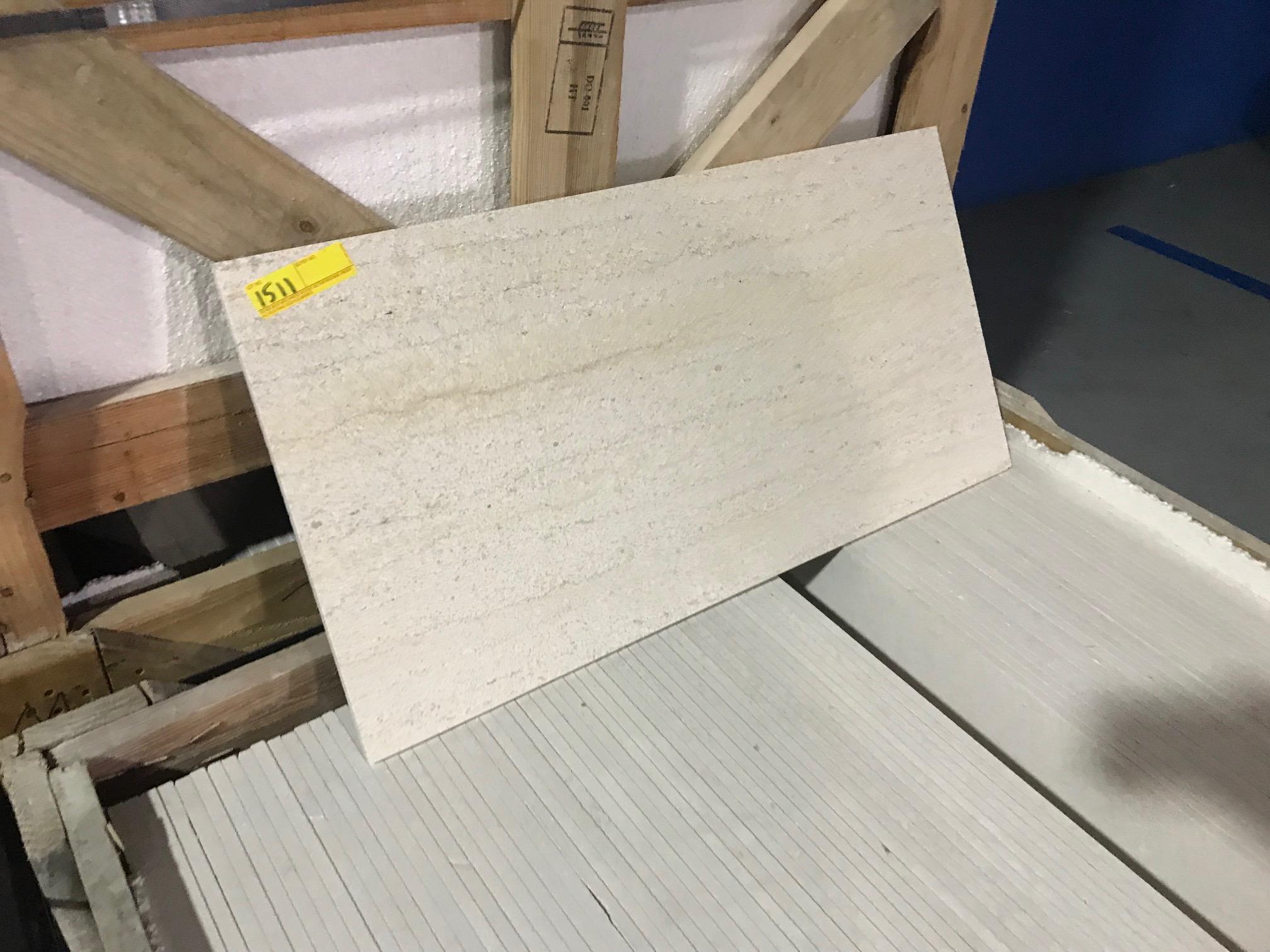 SQ.FT. - HONED VEIN CUT MARBLE - 12'' x 36'' x 7/16'' - 80 PIECES / 240 SQ.FT. (CRATE #112)