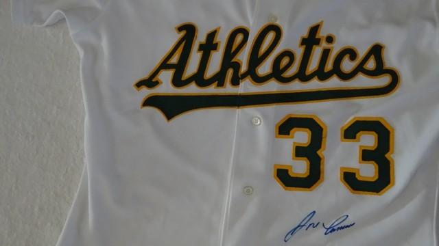 OAKLAND ATHLETICS AUTOGRAPHED JERSEY - JOSE CANSECO