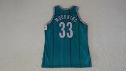 CHARLOTTE HORNETS AUTOGRAPHED JERSEY - ALONZO MOURNING (WITH CERTIFICATE OF AUTHENTICITY)