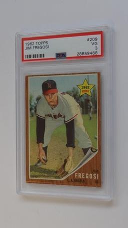 BASEBALL CARD - 1962 TOPPS #209 - JIM FREGOSI - PSA GRADE 3