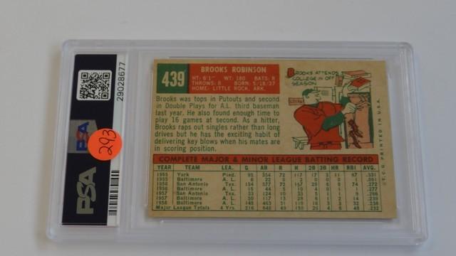 BASEBALL CARD - 1959 TOPPS #439 - BROOKS ROBINSON - PSA GRADE 2