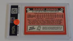 BASEBALL CARD - 1986 TOPPS TRADED #11T - BARRY BONDS - PSA GRADE 9 MINT