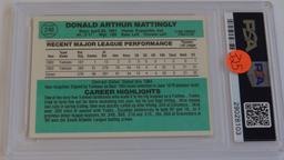 BASEBALL CARD - 1984 DONRUSS #248 - DON MATTINGLY - PSA GRADE 8 NM-MT