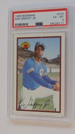 BASEBALL CARD - 1989 BOWMAN #220 - KEN GRIFFEY JR - PSA GRADE 6