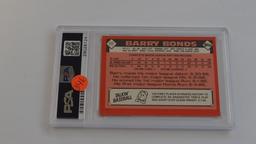 BASEBALL CARD - 1986 TOPPS TRADED #11T - BARRY BONDS - PSA GRADE 9 MINT