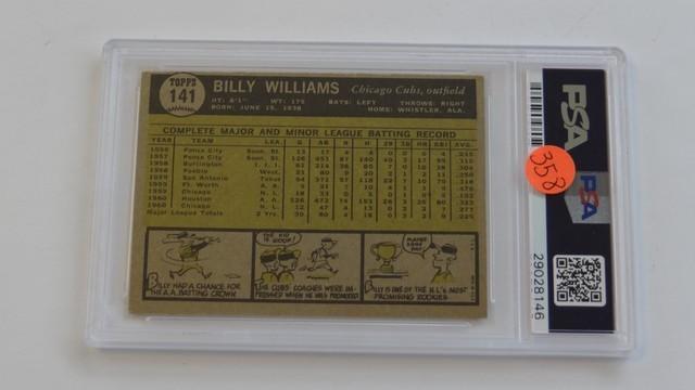 BASEBALL CARD - 1961 TOPPS #141 - BILLY WILLIAMS - PSA GRADE 5