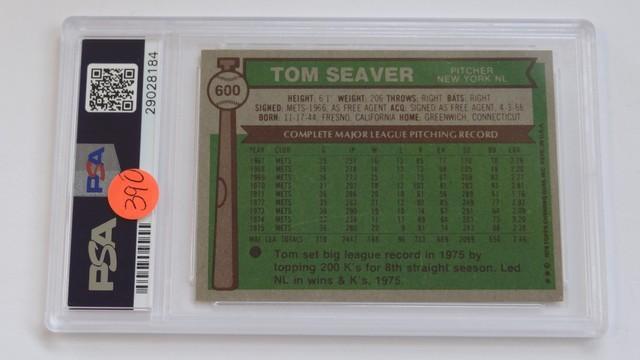 BASEBALL CARD - 1976 TOPPS #600 - TOM SEAVER - PSA GRADE 5