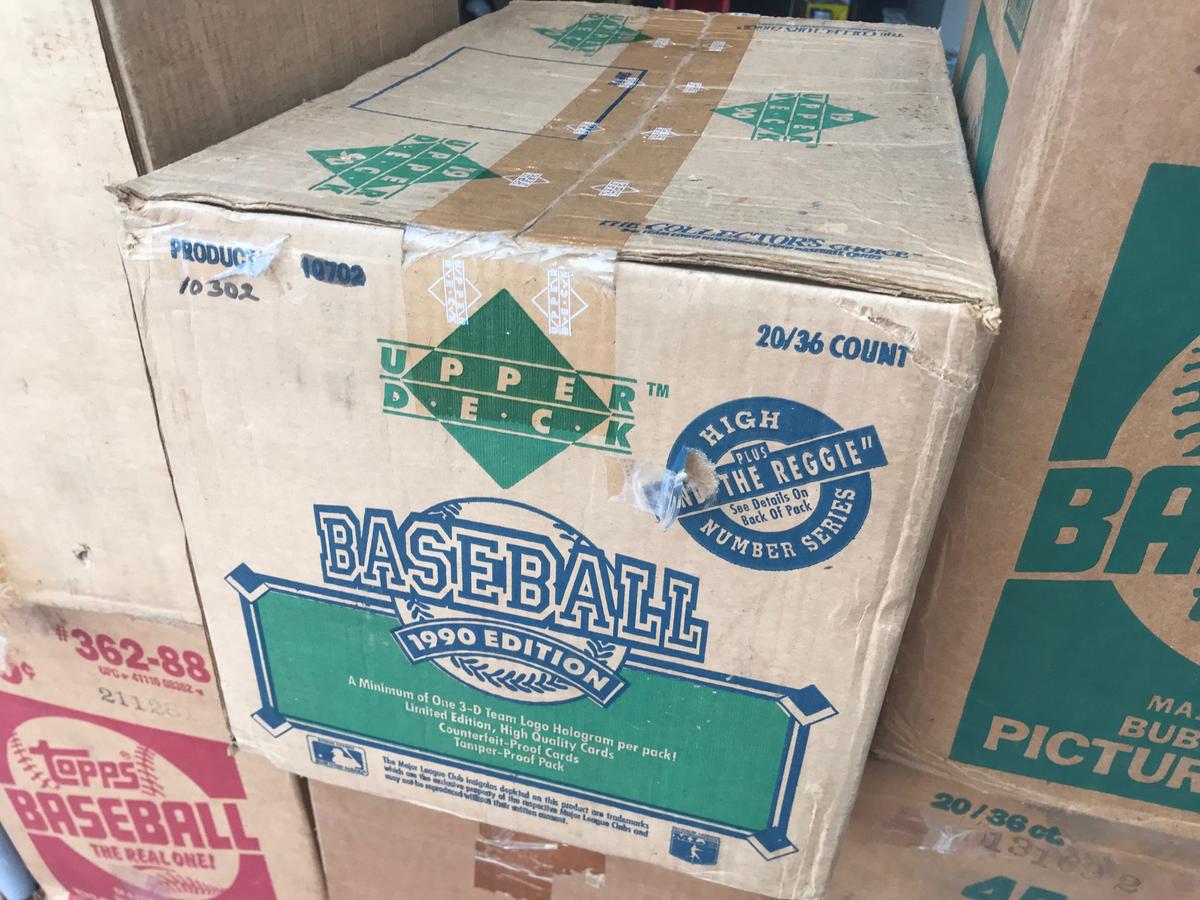 1990 UPPER DECK BASEBALL WAX CASE - 20 BOXES (36 CT / BOX) - SEALED