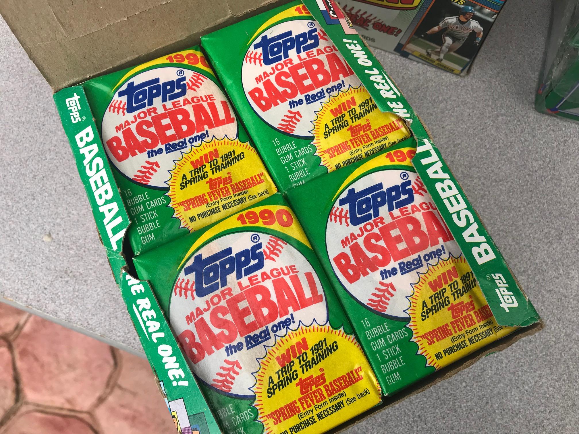 1990 TOPPS BASEBALL WAX BOX