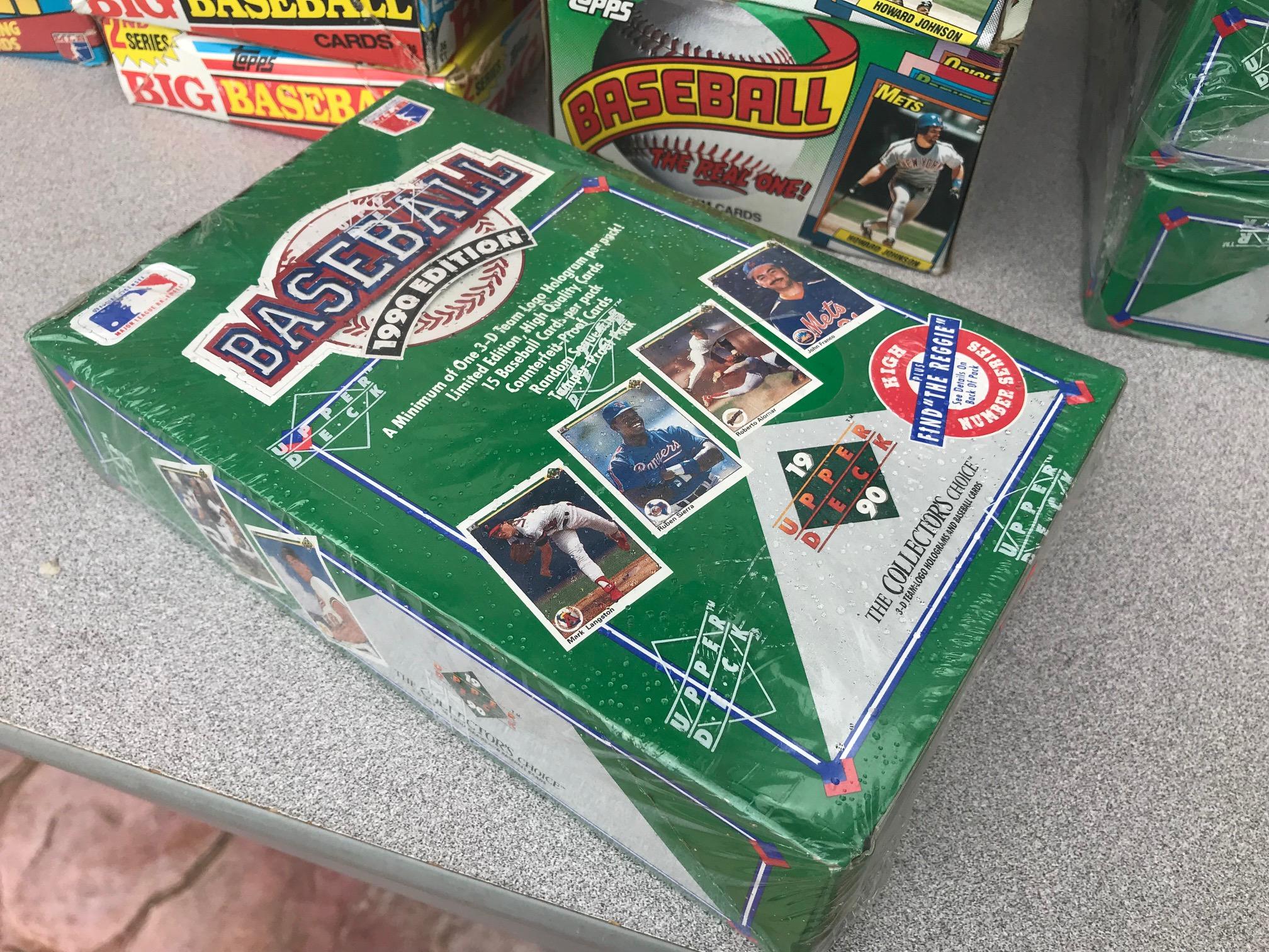 1990 UPPER DECK BASEBALL WAX BOX