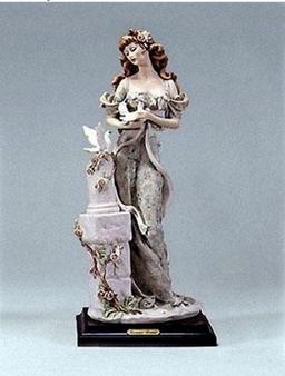 GIUSEPPE ARMANI COLLECTIBLE - LADY WITH DOGS (1994 SOCIETY GIFT) - #0425-F