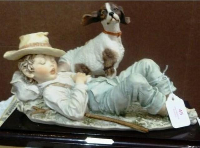 GIUSEPPE ARMANI COLLECTIBLE - RECYCLING BOY WITH DOG