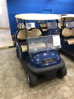 2016 CLUB CAR PRECEDENT GOLF CART WITH CHARGER - BLUE - 48V (6 MATCHING 8V BATTERIES) (CART #70)