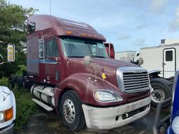 2007 FREIGHTLINER COLUMBIA TT TRACTOR - VIN #1FUJA6DE17LX26882 - RED - SLEEPER CAB - MILES UNKNOWN (