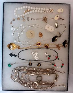 Necklace, Bracelet, Ear Ring, and Brooch Lot.