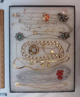 Necklace, Bracelet, Ear Ring, and Brooch Lot.