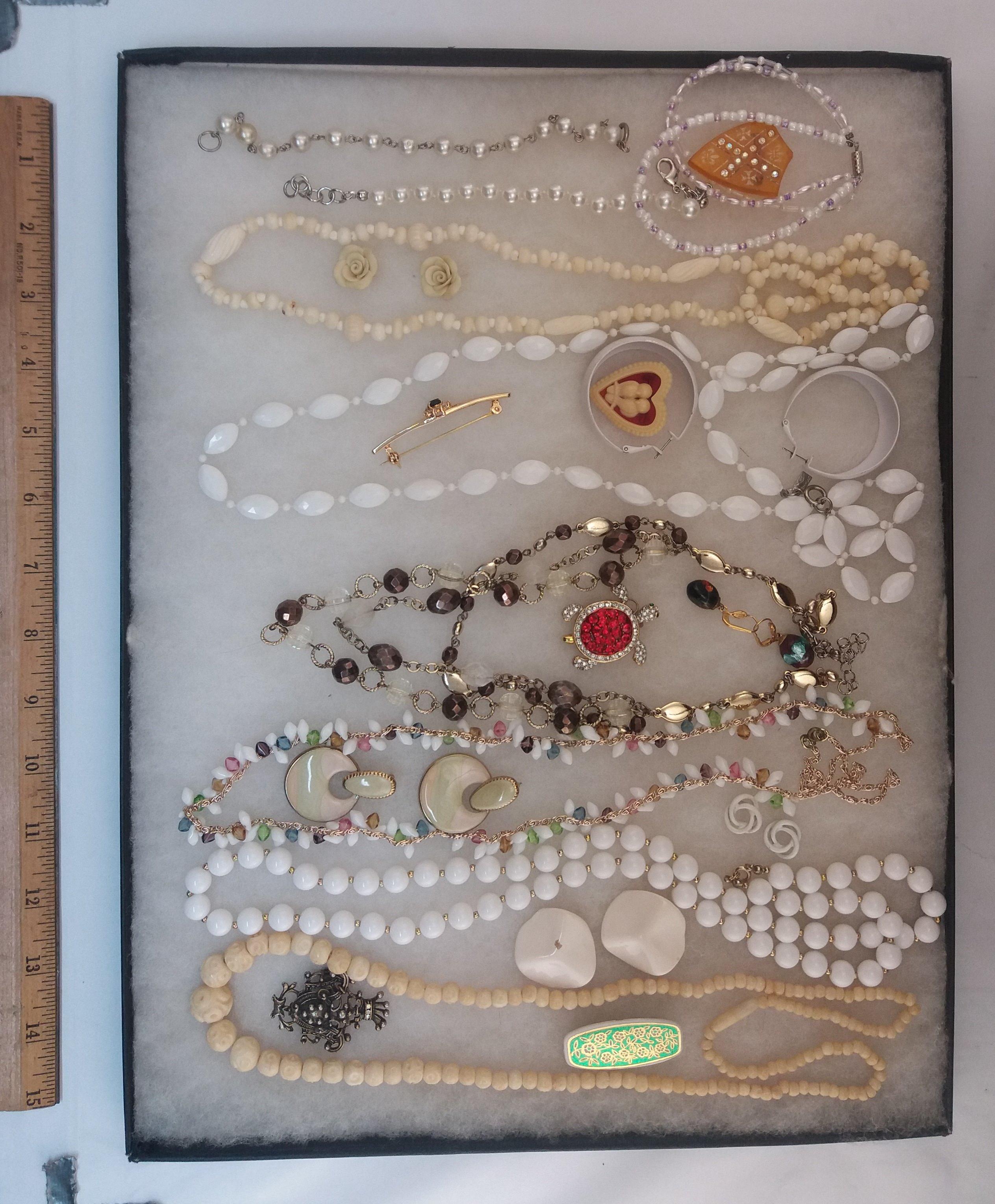 Necklace, Earring, Bracelet, & Brooch Lot