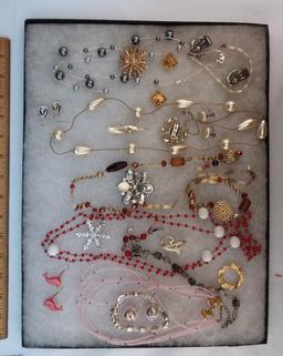 Necklace, Earring, Bracelet, & Brooch Lot
