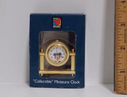 Mickey Mouse Collectible Miniature Clock