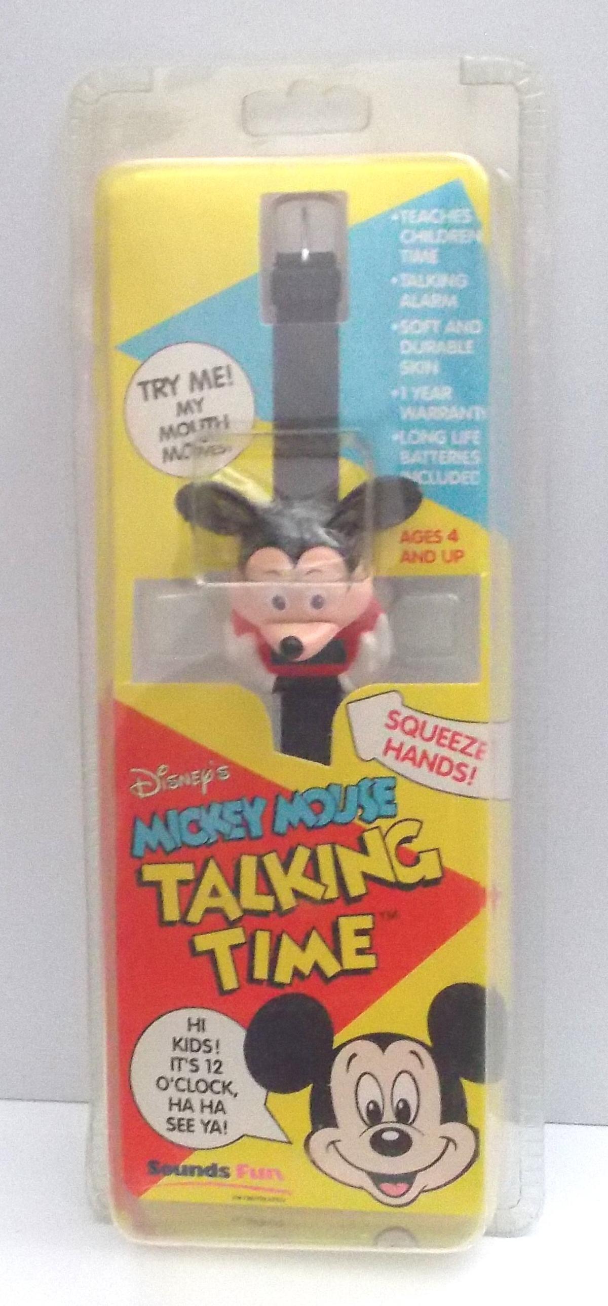 Mickey Mouse "Talking Time" Figural WristWatch