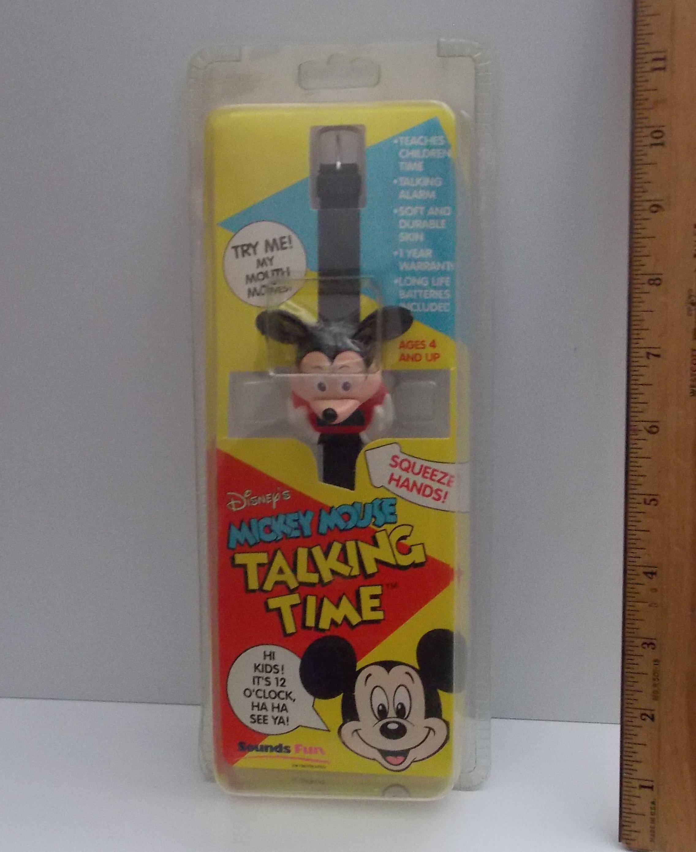 Mickey Mouse "Talking Time" Figural WristWatch