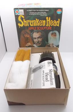 1975 Milton Bradley Shrunken Head Apple Sculpture Kit