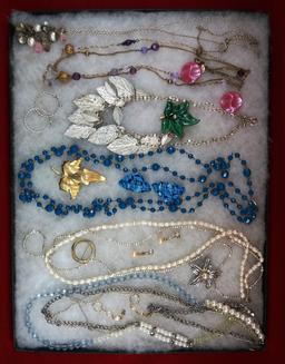 Necklace, Earring, & Brooch Lot