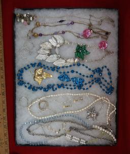 Necklace, Earring, & Brooch Lot