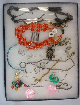 Necklace,Earring, Bracelet & Brooch Lot