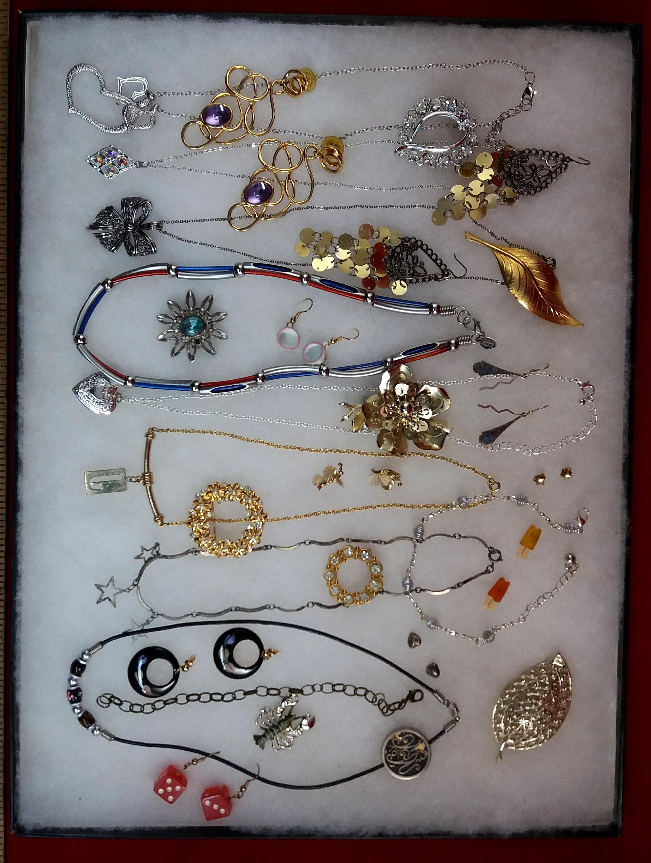 Necklace,Earring, Bracelet, & Brooch Lot