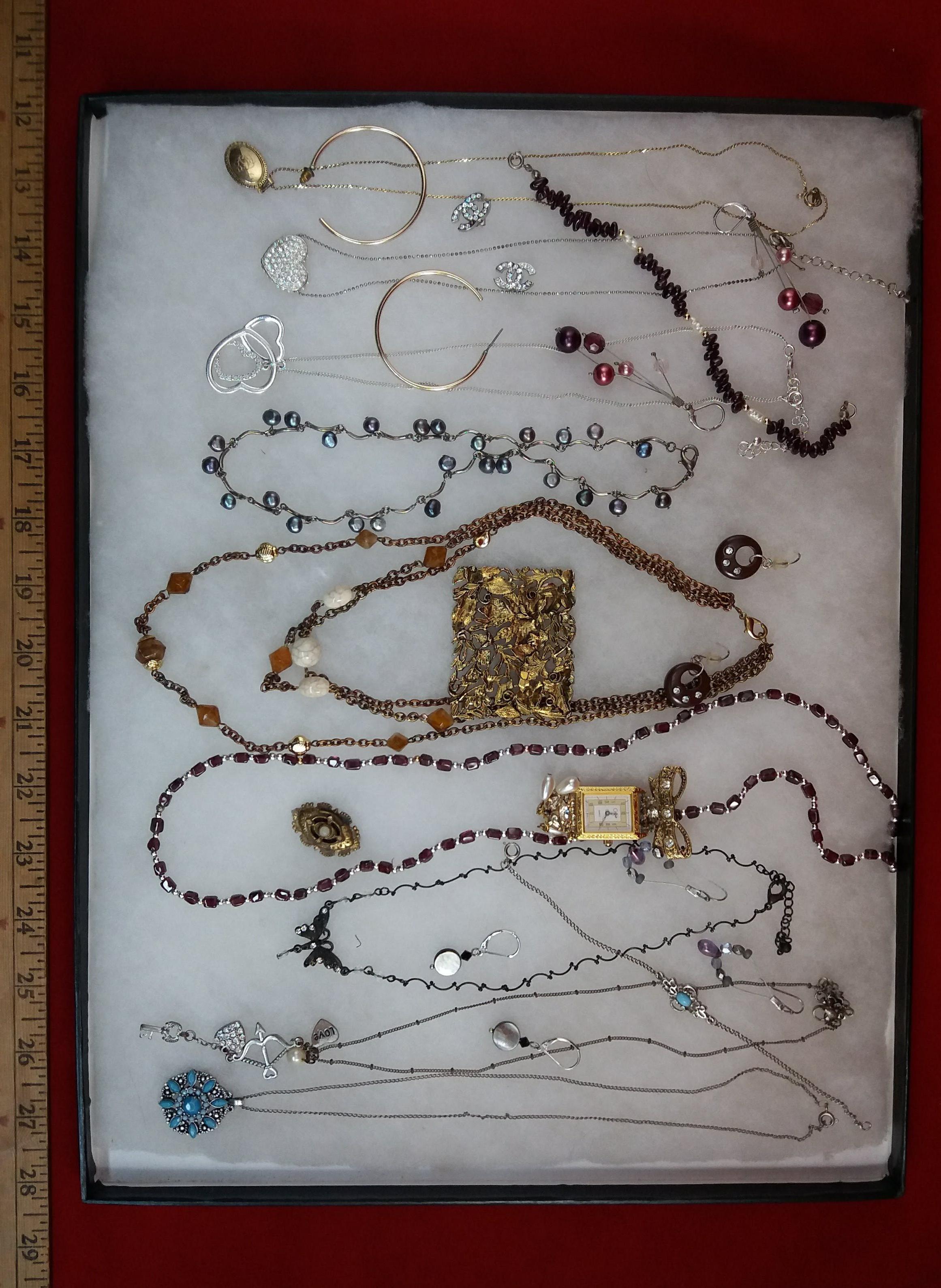 Necklace,Earring, & Brooch Lot