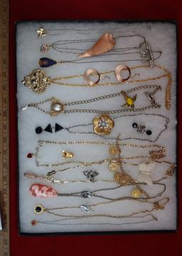 Necklace, Earring, Bracelet & Brooch Lot