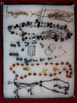 Necklace, Earring, & Brooch Lot