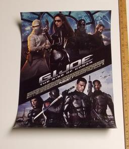 G.I. Joe "Rise of Cobra" 16" X 24" Double Sided Movie Poster