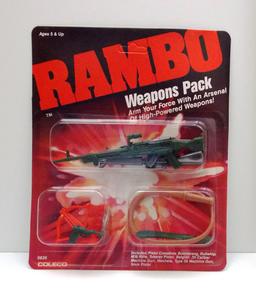 Vintage 1985 Coleco Rambo Action Figure Weapons Pack