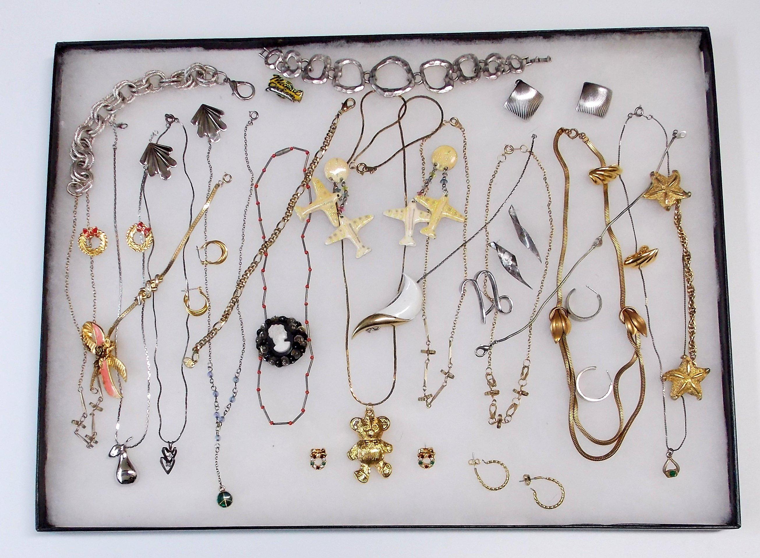 Necklace, Earring, & Bracelet Lot w/ Cameo & Charms