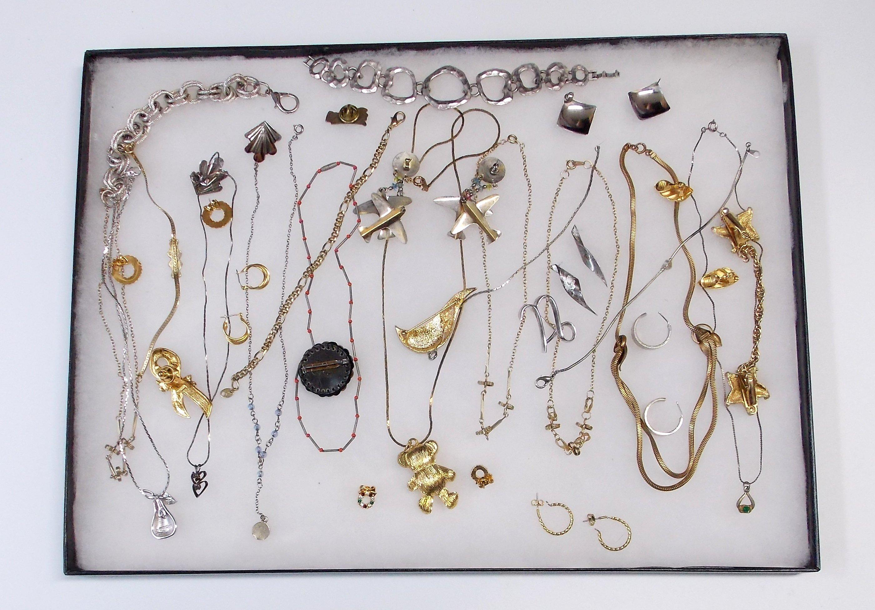 Necklace, Earring, & Bracelet Lot w/ Cameo & Charms