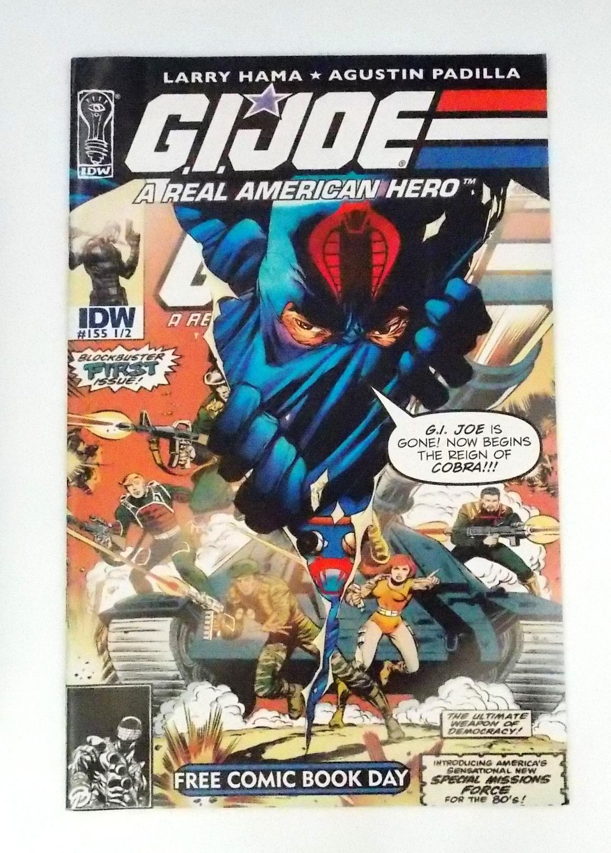 GI Joe Exclusive IDW #155 1/2 "Reign of Cobra" FCBD Exclusive Comic Book