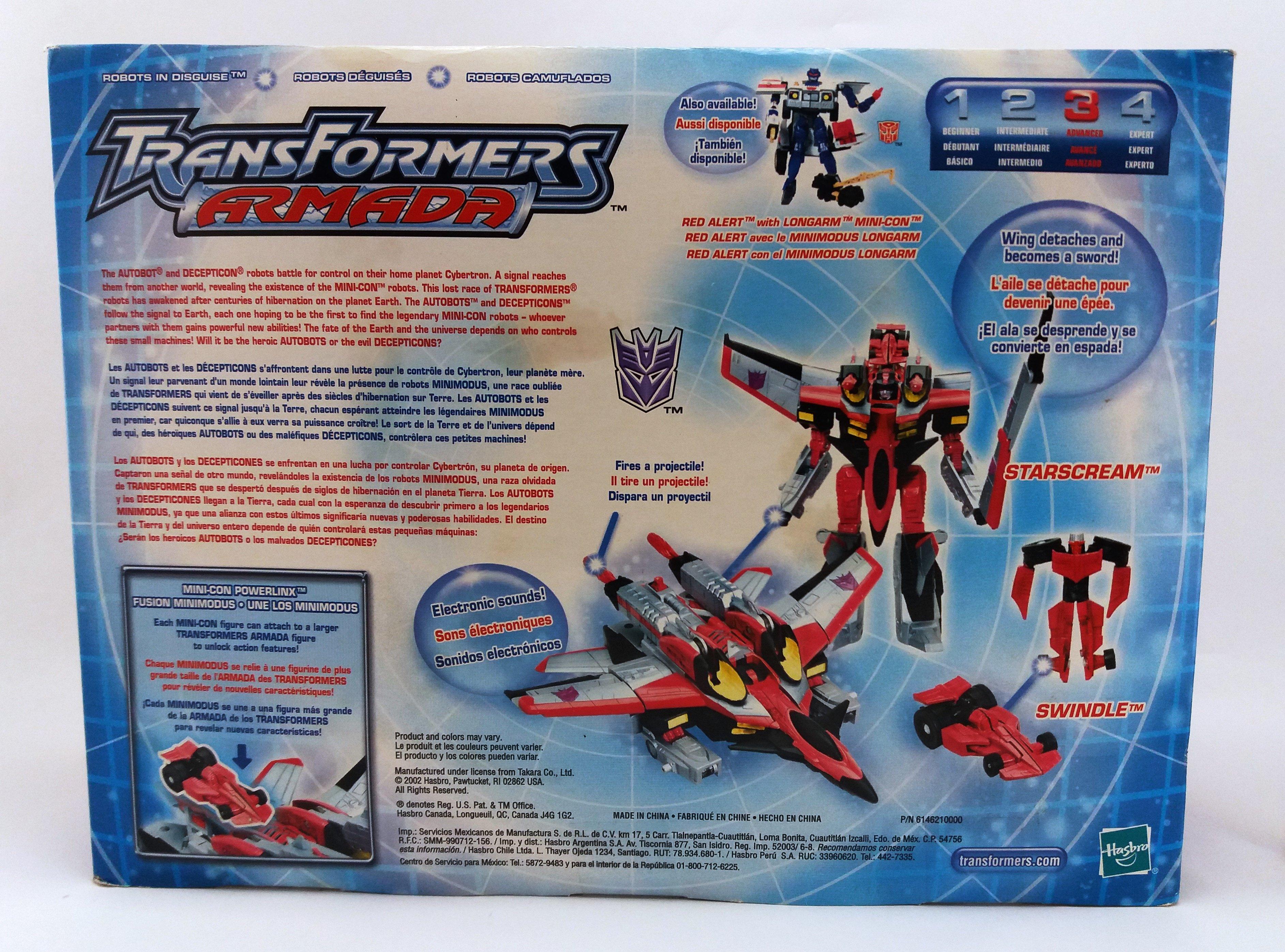 Starscream Transformers Armada Leader Class Action Figure